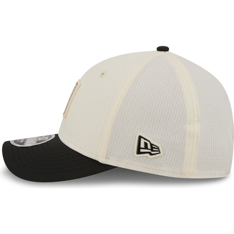 bezowo-czarna-zakrzywiona-czapka-snapback-9forty-m-crown-training-pack-2026-las-vegas-raiders-nfl-new-era