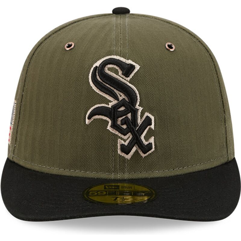 zielona-zakrzywiona-czapka-dopasowana-59fifty-pre-curved-american-herringbone-chicago-white-sox-mlb-new-era