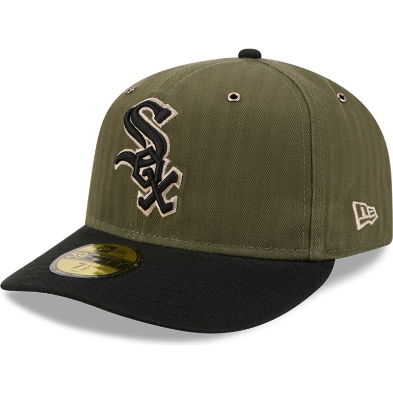 zielona-zakrzywiona-czapka-dopasowana-59fifty-pre-curved-american-herringbone-chicago-white-sox-mlb-new-era