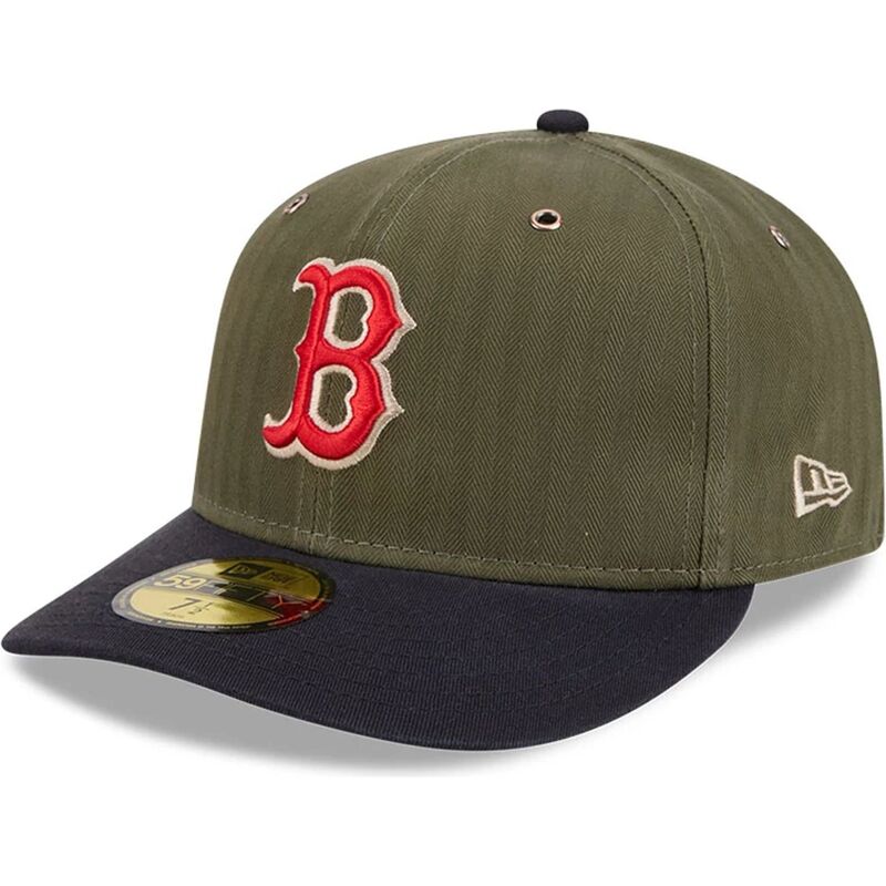 zielona-dopasowana-czapka-z-zakrzywionym-daszkiem-59fifty-pre-curved-american-herringbone-boston-red-sox-mlb-new-era