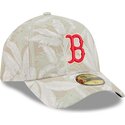 bezowa-zakrzywiona-czapka-dopasowana-59forty-a-frame-leafy-palm-boston-red-sox-mlb-new-era