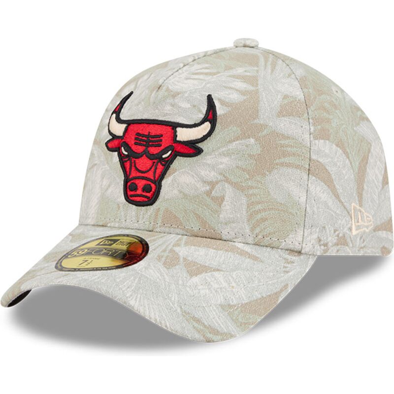 gorra-curva-beige-ajustada-59forty-a-frame-leafy-palm-de-chicago-bulls-nba-de-new-era