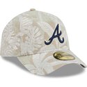 bezowa-zakrzywiona-czapka-dopasowana-59forty-a-frame-leafy-palm-atlanta-braves-mlb-new-era