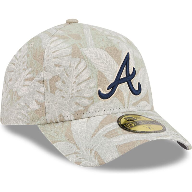 bezowa-zakrzywiona-czapka-dopasowana-59forty-a-frame-leafy-palm-atlanta-braves-mlb-new-era