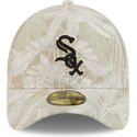 bezowa-zakrzywiona-czapka-dopasowana-59forty-a-frame-leafy-palm-chicago-white-sox-mlb-new-era