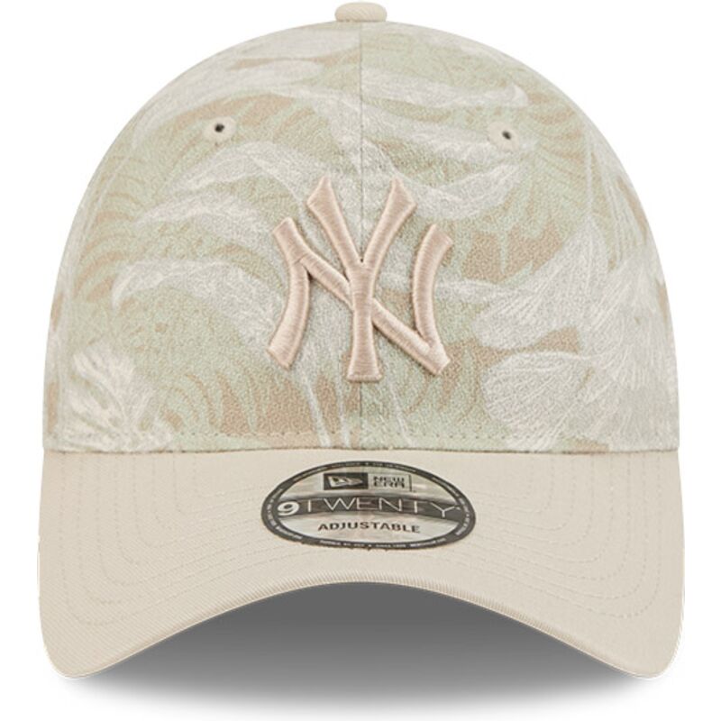 bezowa-regulowana-czapka-z-zakrzywionym-daszkiem-9twenty-leafy-palm-new-york-yankees-mlb-new-era