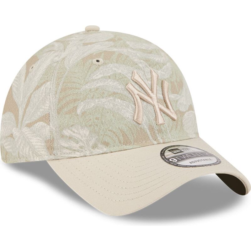 bezowa-regulowana-czapka-z-zakrzywionym-daszkiem-9twenty-leafy-palm-new-york-yankees-mlb-new-era