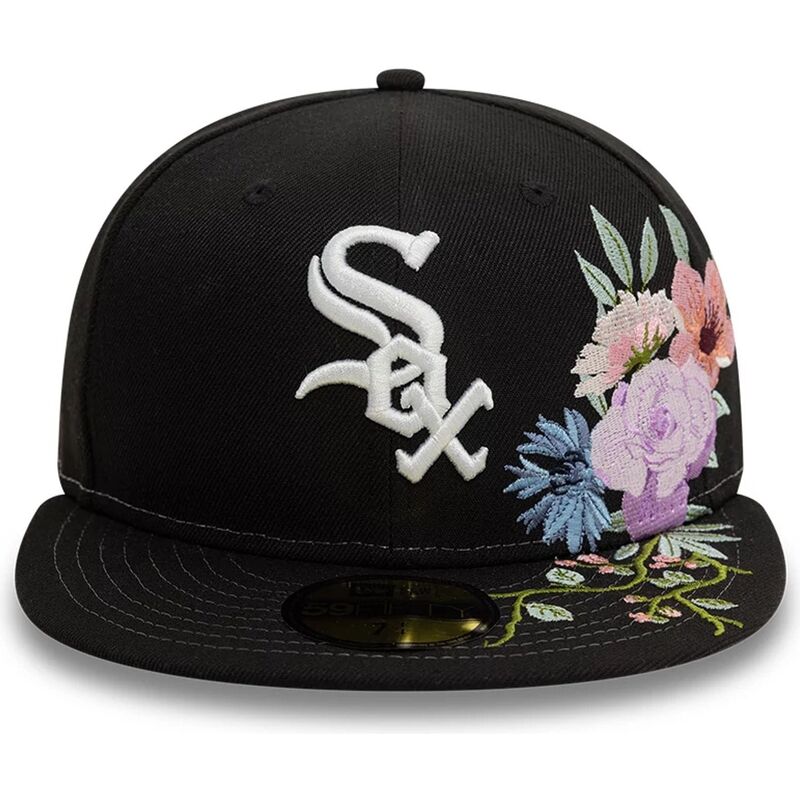 czarna-dopasowana-czapka-z-daszkiem-59fifty-floral-chicago-white-sox-mlb-new-era
