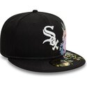 czarna-dopasowana-czapka-z-daszkiem-59fifty-floral-chicago-white-sox-mlb-new-era