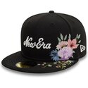 czarna-dopasowana-czapka-z-daszkiem-59fifty-floral-emb-new-era