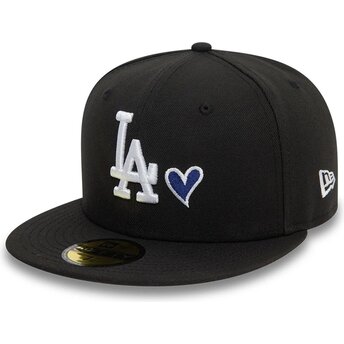 Czarna dopasowana czapka z daszkiem 59FIFTY Heart Icon Los Angeles Dodgers MLB New Era