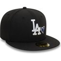 czarna-dopasowana-czapka-z-daszkiem-59fifty-heart-icon-los-angeles-dodgers-mlb-new-era