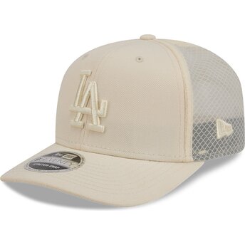 Czapka trucker beżowa 9SEVENTY Stretch Snap Color Pack Los Angeles Dodgers MLB New Era