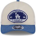 czapka-trucker-bezowa-i-niebieska-9forty-m-crown-a-frame-fray-los-angeles-dodgers-mlb-new-era