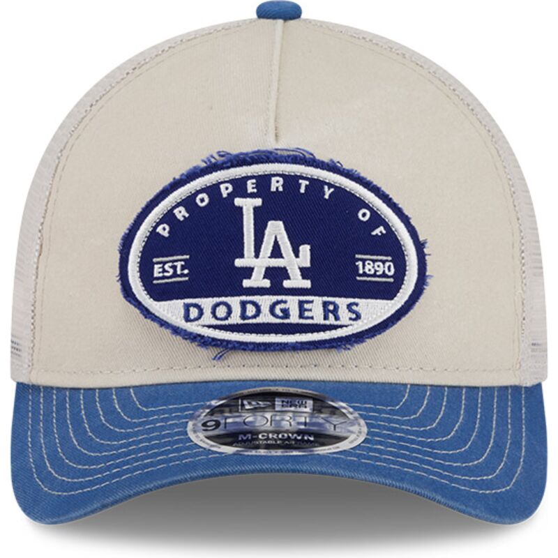 czapka-trucker-bezowa-i-niebieska-9forty-m-crown-a-frame-fray-los-angeles-dodgers-mlb-new-era