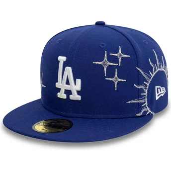 Granatowa dopasowana czapka z daszkiem 59FIFTY Zodiac Los Angeles Dodgers MLB New Era