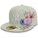 czapka-plaska-bezowa-dopasowana-59fifty-floral-new-york-yankees-mlb-new-era