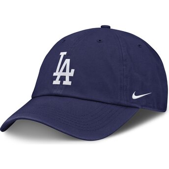 Niebieska regulowana czapka z daszkiem dla chłopca Club Unstructured Organic Cotton Los Angeles Dodgers MLB Nike