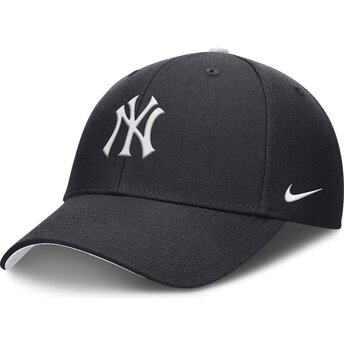 Granatowa zakrzywiona czapka regulowana dla chłopca Dri-Fit Club Structured New York Yankees MLB od Nike