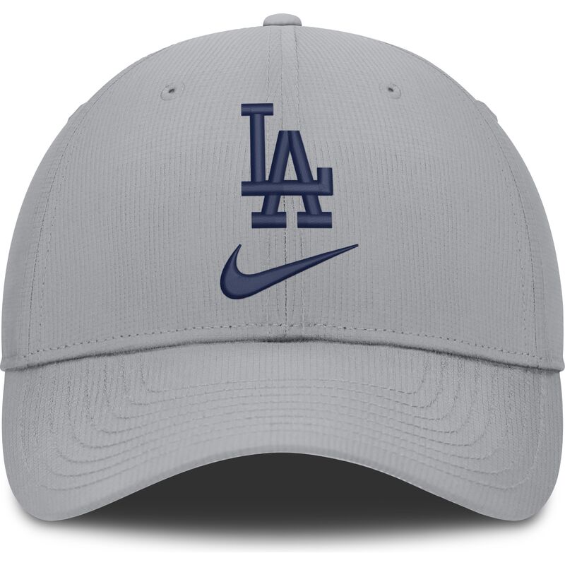 szara-regulowana-czapka-z-daszkiem-primetime-club-structured-uv-poly-ripstop-los-angeles-dodgers-mlb-nike szara-regulowana-czapka-z-daszkiem-primetime-club-structured-uv-poly-ripstop-los-angeles-dodgers-mlb-nike