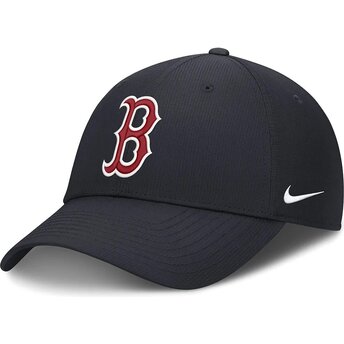 Granatowa zakrzywiona czapka z regulacją Club Structured UV Poly Ripstop Boston Red Sox MLB od Nike