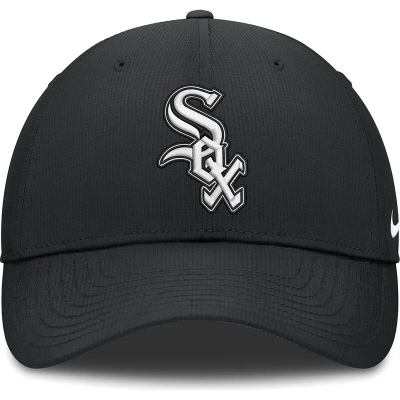 gorra-curva-negra-ajustable-club-structured-uv-poly-ripstop-de-chicago-white-sox-mlb-de-nike gorra-curva-negra-ajustable-club-structured-uv-poly-ripstop-de-chicago-white-sox-mlb-de-nike