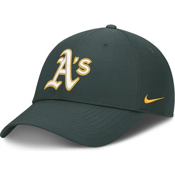 Zielona regulowana czapka z daszkiem Club Structured UV Poly Ripstop Oakland Athletics MLB Nike