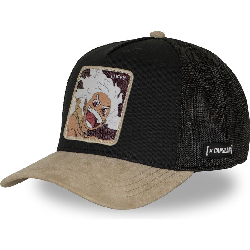 czapka-trucker-czarna-i-bezowa-monkey-d-luffy-op7-g5b-one-piece-od-capslab czapka-trucker-czarna-i-bezowa-monkey-d-luffy-op7-g5b-one-piece-od-capslab