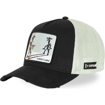 Czapka trucker czarno-biała Lucky Luke LCK3 FLUB od Capslab