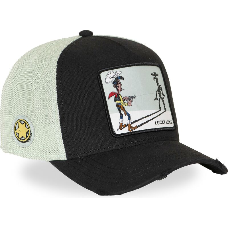 czapka-trucker-czarno-biala-lucky-luke-lck3-flub-od-capslab czapka-trucker-czarno-biala-lucky-luke-lck3-flub-od-capslab