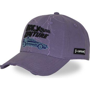 Fioletowa czapka z daszkiem snapback DMC DeLorean CLBTF1 BTFB Powrót do przyszłości od Capslab