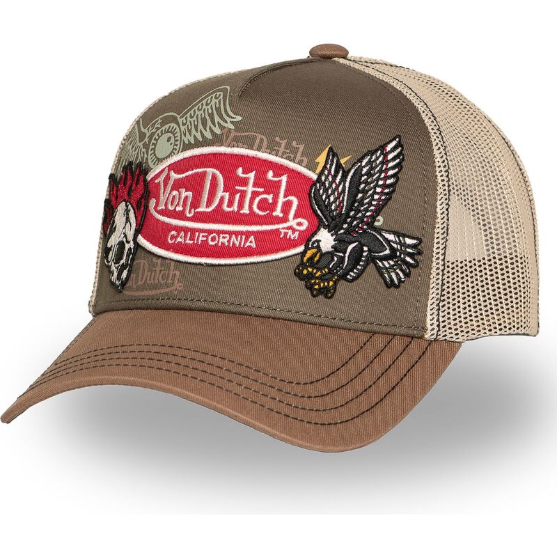 czapka-trucker-brazowa-patches12-od-von-dutch