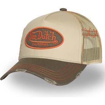 Czapki zakrzywiona beżowy snapback USED 06 Von Dutch