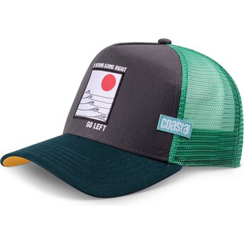Czapki zakrzywiona zielony snapback Go Left HFT Coastal