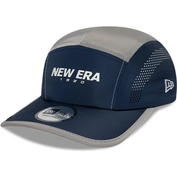 Czapki zakrzywiona 5 panel granatowy taśma regulowana Runner Colour Block New Era