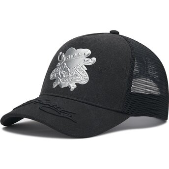 Czapki zakrzywiona czarny snapback Love Kills Slowly Washed Ed Hardy
