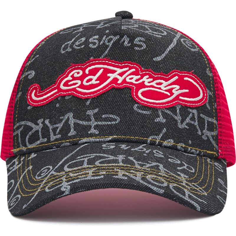 czapki-zakrzywiona-czarny-snapback-don-denim-ed-hardy