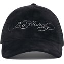 czapki-zakrzywiona-czarny-snapback-core-silver-diamante-velour-ed-hardy