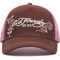 czapki-zakrzywiona-brazowy-snapback-rosa-skull-and-roses-ed-hardy