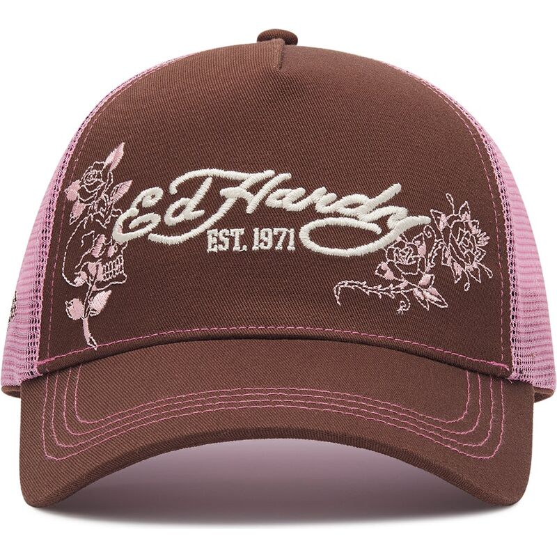 czapki-zakrzywiona-brazowy-snapback-rosa-skull-and-roses-ed-hardy czapki-zakrzywiona-brazowy-snapback-rosa-skull-and-roses-ed-hardy