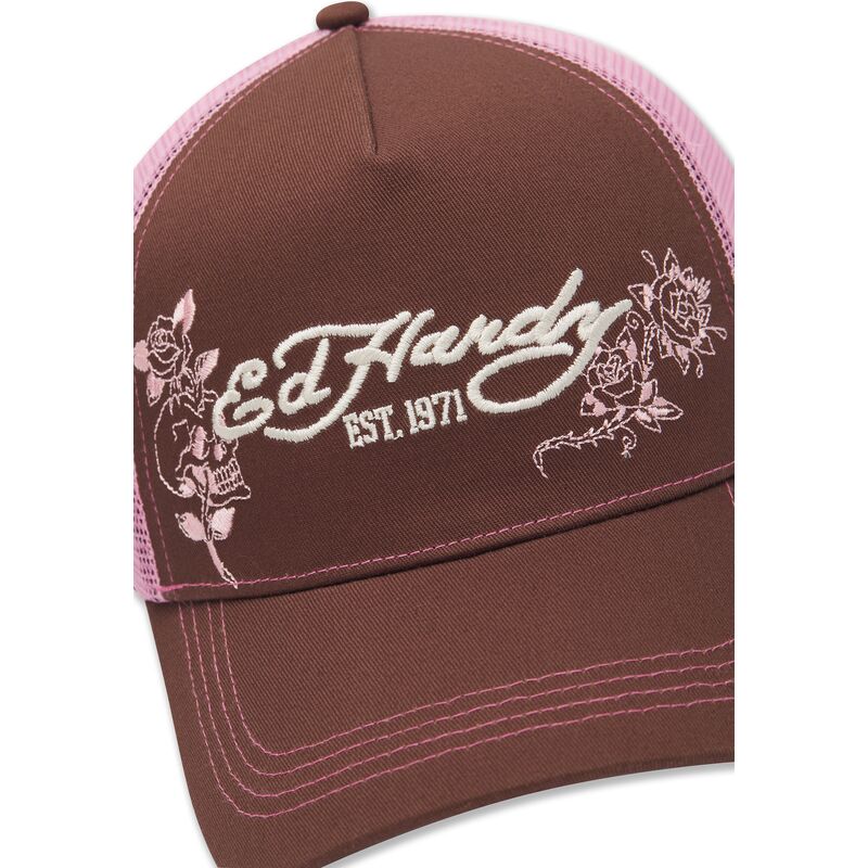 czapki-zakrzywiona-brazowy-snapback-rosa-skull-and-roses-ed-hardy czapki-zakrzywiona-brazowy-snapback-rosa-skull-and-roses-ed-hardy