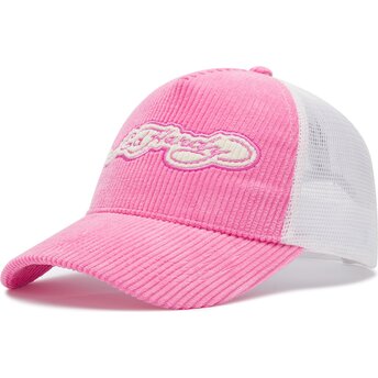 Czapki zakrzywiona róż snapback Embroidery Applique Cord Ed Hardy