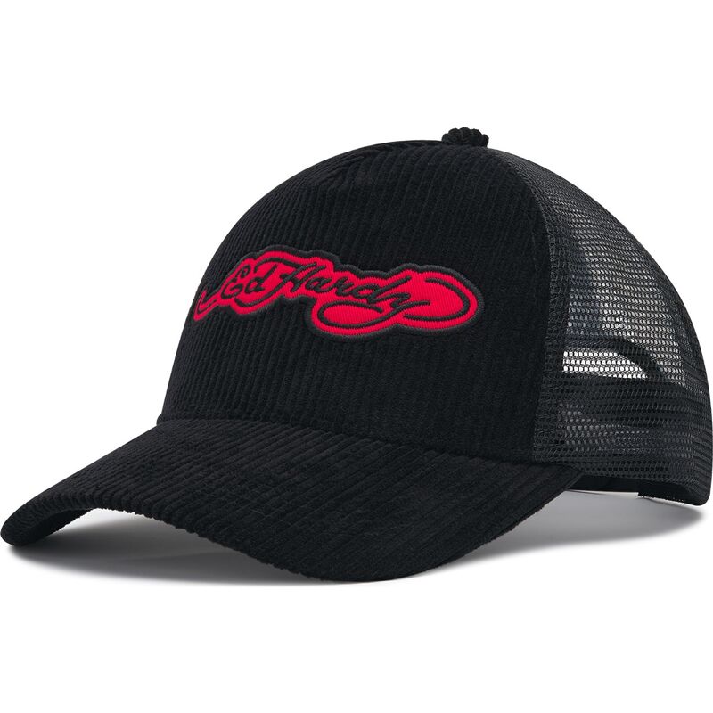 czapki-zakrzywiona-czarny-snapback-embroidery-applique-cord-ed-hardy