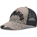 czapki-zakrzywiona-szary-snapback-flaming-ed-hardy