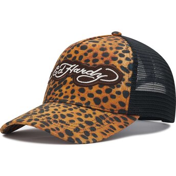 Czapki zakrzywiona lampart snapback Leopard Print Ed Hardy