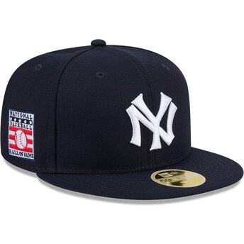 Czapki płaska granatowy dopasowany 59FIFTY Hall Of Fame New York Yankees MLB New Era
