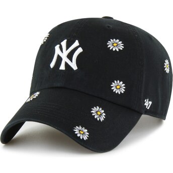 Czapki zakrzywiona czarny taśma regulowana dla dziecka Clean Up Scatter New York Yankees MLB 47 Brand
