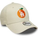 czapki-zakrzywiona-bezowy-tasma-regulowana-dla-dziecka-9forty-fruit-icon-orange-los-angeles-dodgers-mlb-new-era