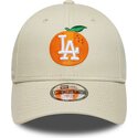 czapki-zakrzywiona-bezowy-tasma-regulowana-dla-dziecka-9forty-fruit-icon-orange-los-angeles-dodgers-mlb-new-era
