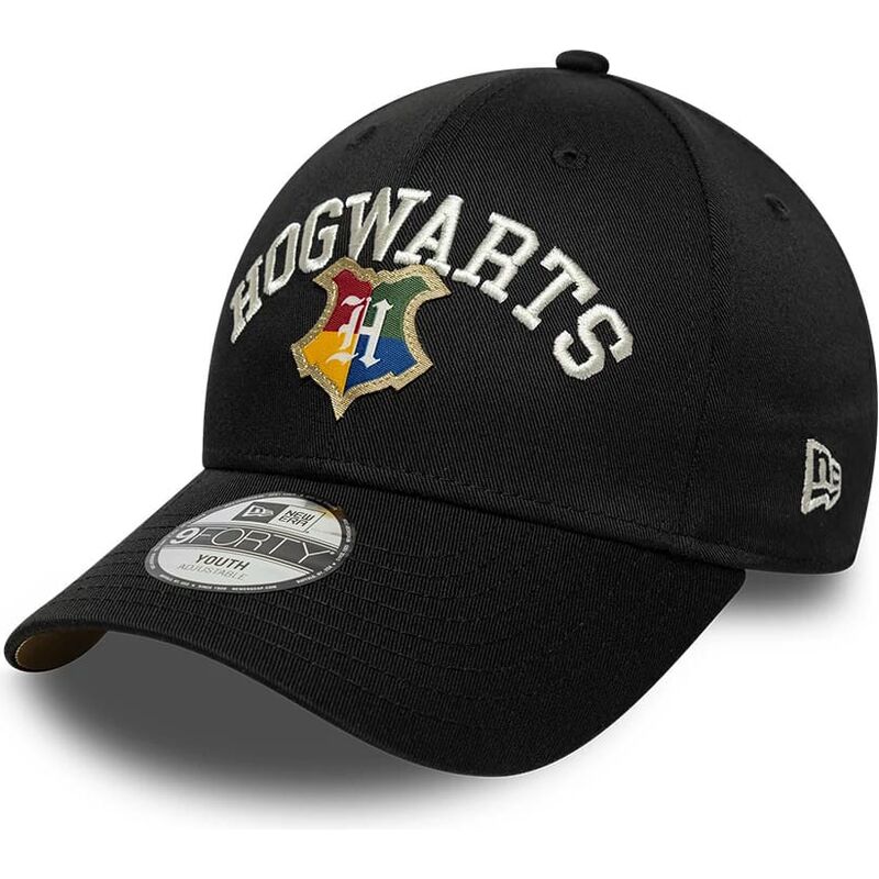 czapki-zakrzywiona-czarny-snapback-dla-dziecka-9forty-wordmark-hogwarts-harry-potter-new-era